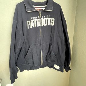 Men’s 2XL vintage gridiron NFL classic Reebok Patriots zip up hoodie